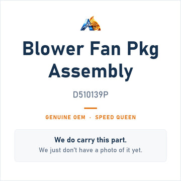 Speed Queen D510139P Blower Fan Pkg Assembly - genuine OEM appliance part, photo coming soon