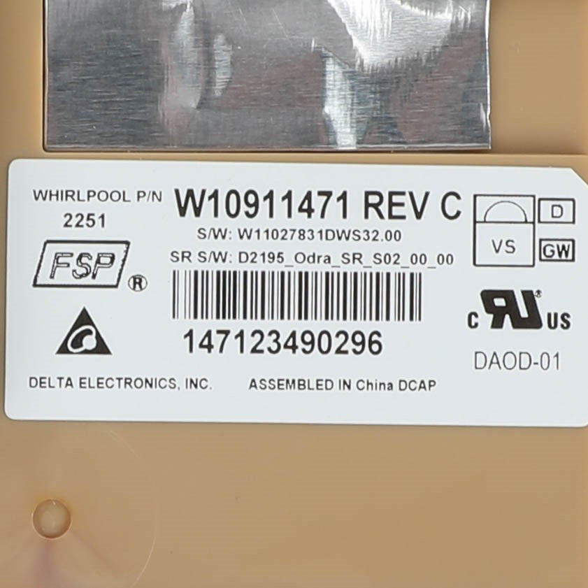 Whirlpool W11120155 Control-Electric - detail view