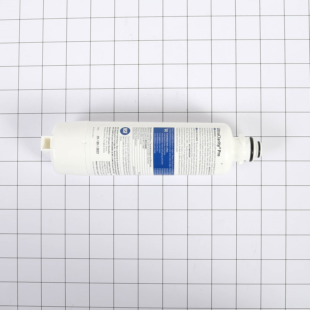 Bosch 11032531 Water Filter - shown with measurements