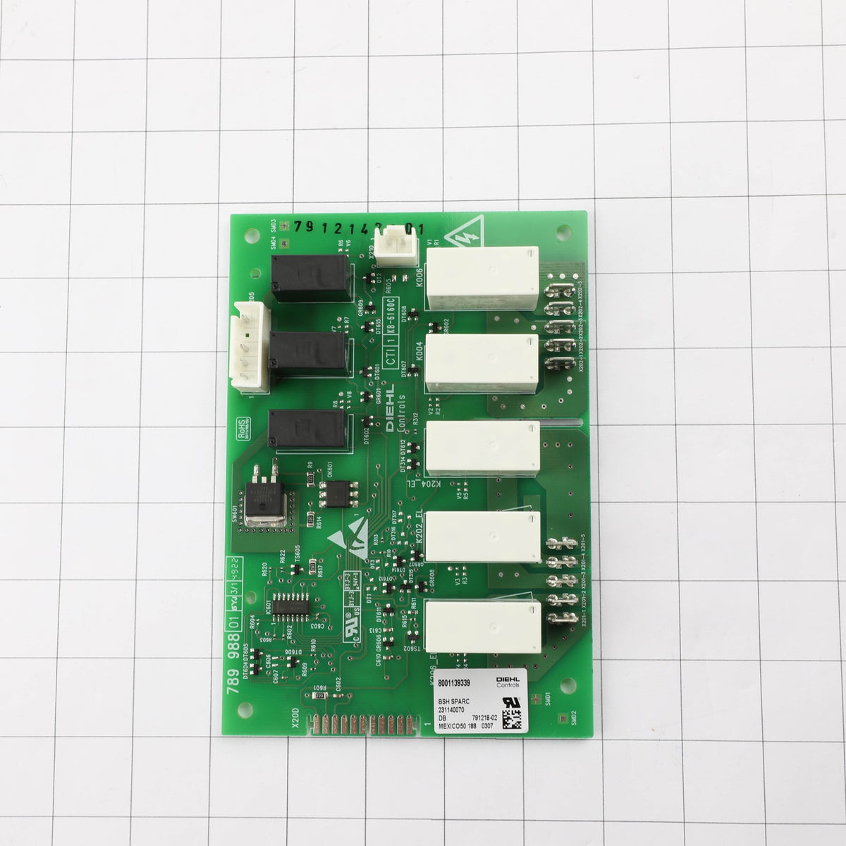 Bosch 12034882 Control Module - shown with measurements