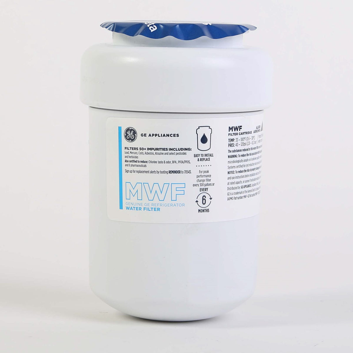 GE MWFP Water Filter Canister - detail view