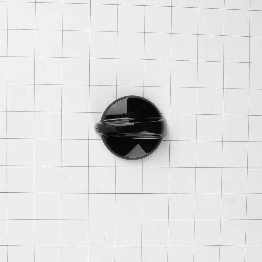 GE WB03K10301 Range Knob - Black - shown with measurements