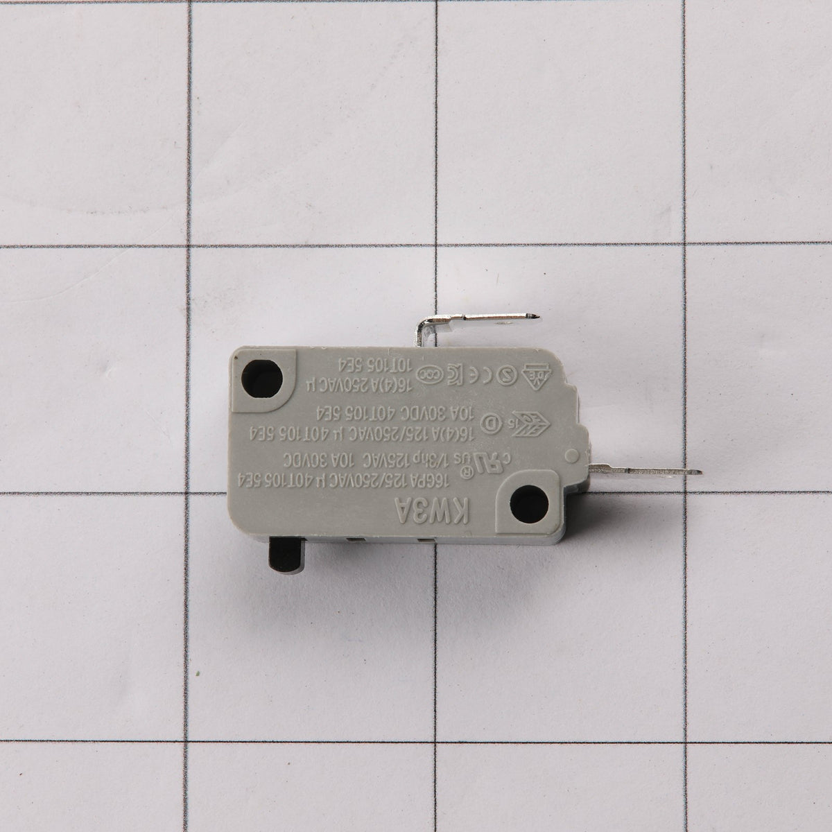 GE WB24X10190 Microswitch Monitor - shown with measurements