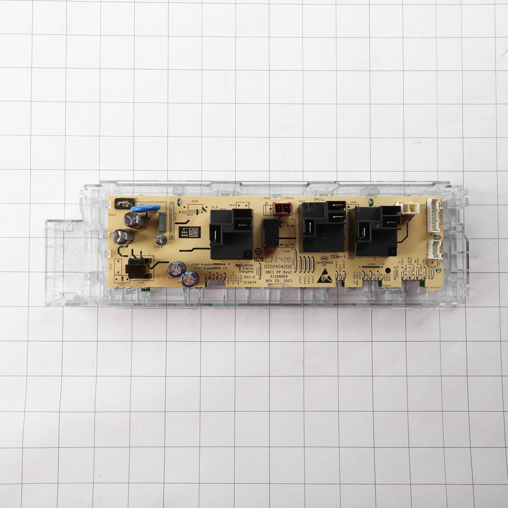 GE WB27X48612 Obc1 Control (Flashed) - shown with measurements