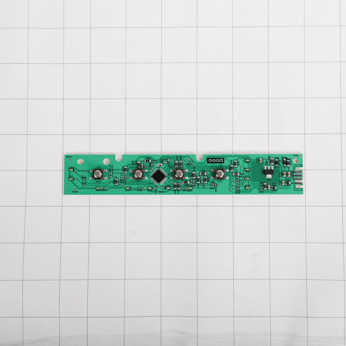 GE WD21X27140 Configured Service Ui Control Board - shown with measurements