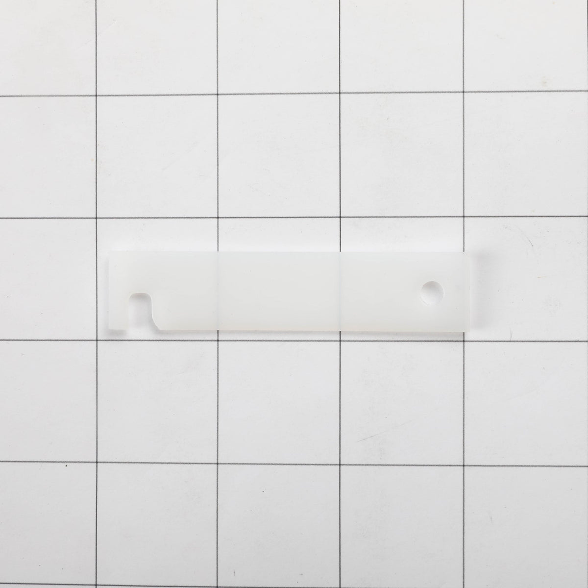 GE WE03X37319 Dryer Bearing Slide 2-Pack - shown with measurements