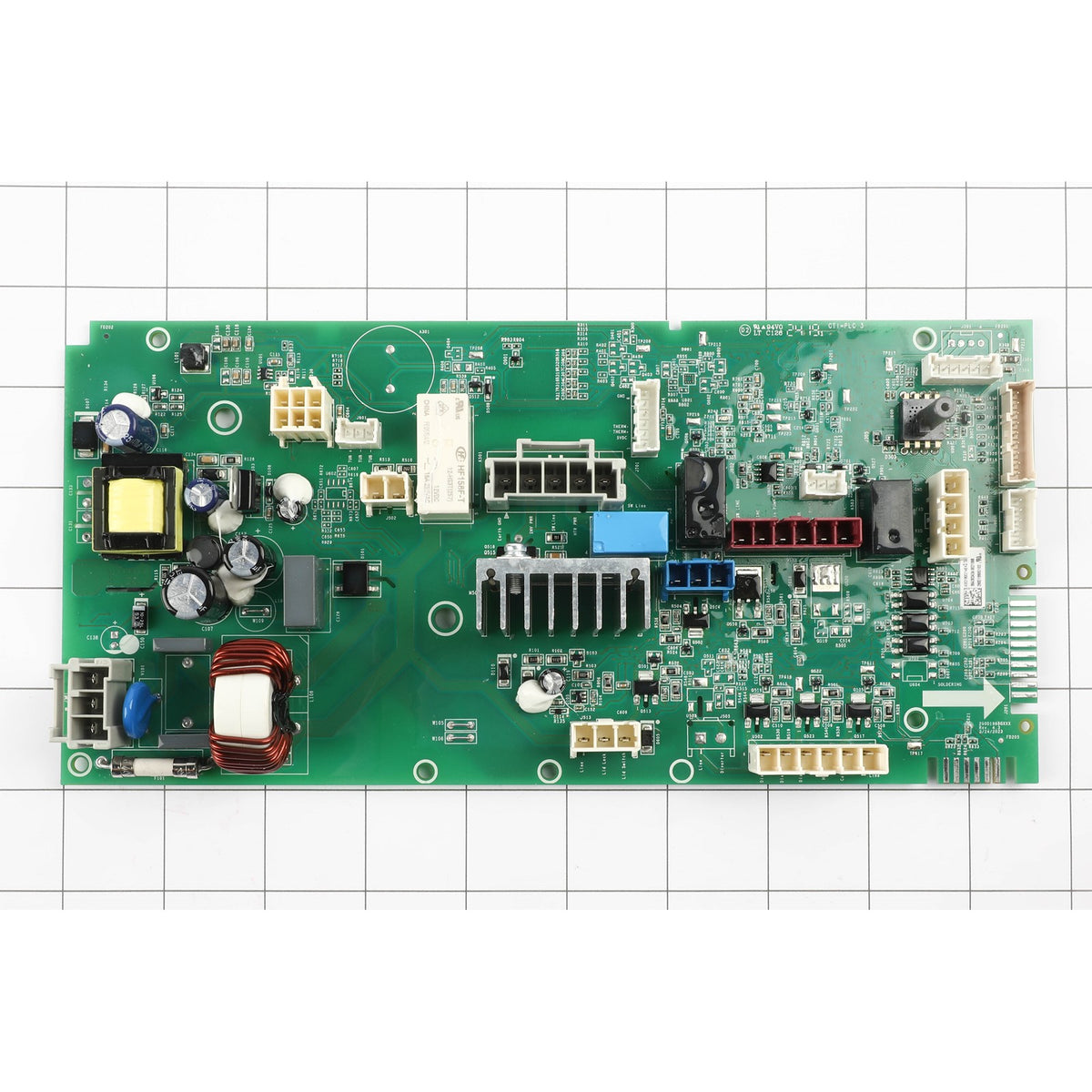 GE WH22X37840 Main Control Board Flw He with Instructions - shown with measurements