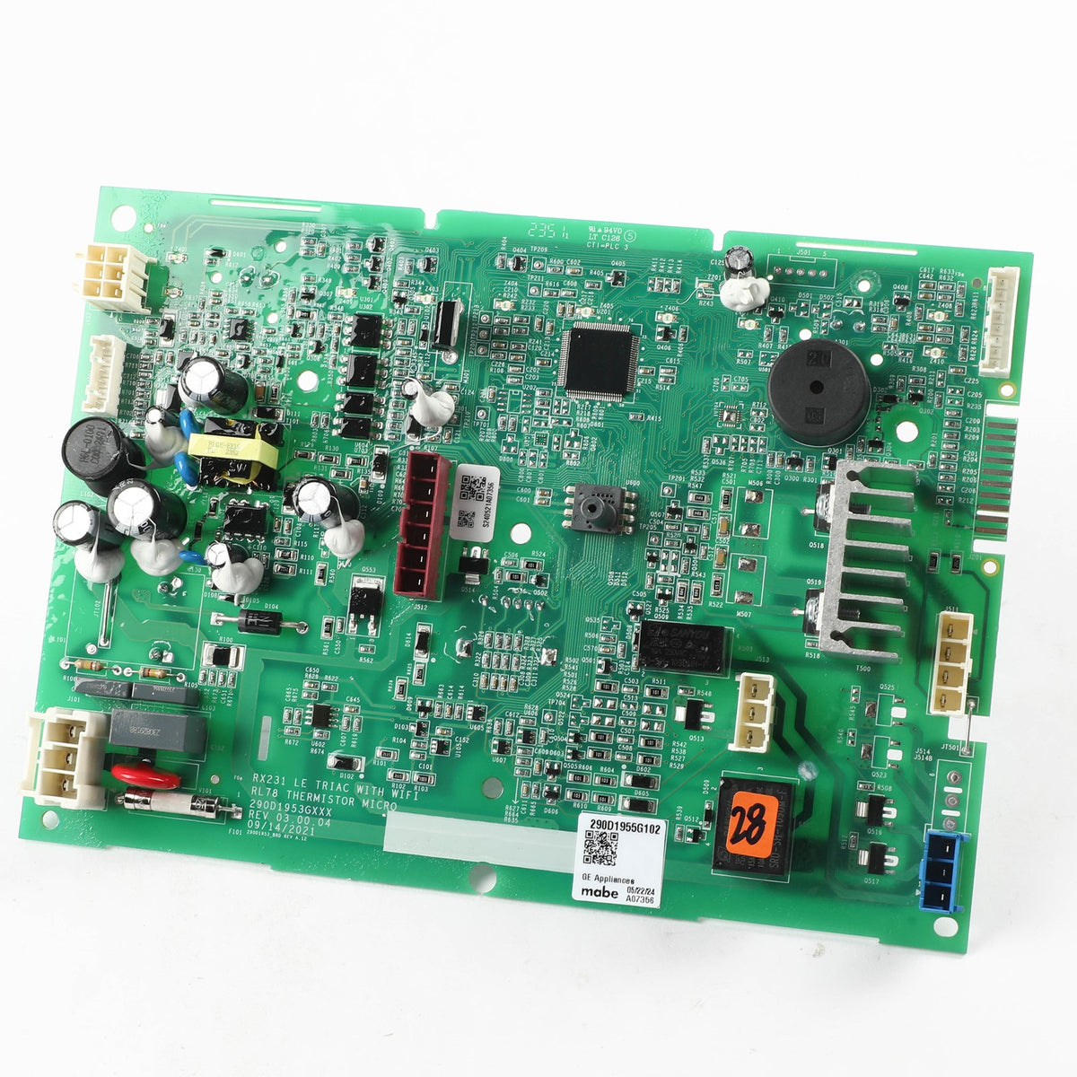 GE WH22X38441C Main Control Board Tl Washer Le_Core - alternate view