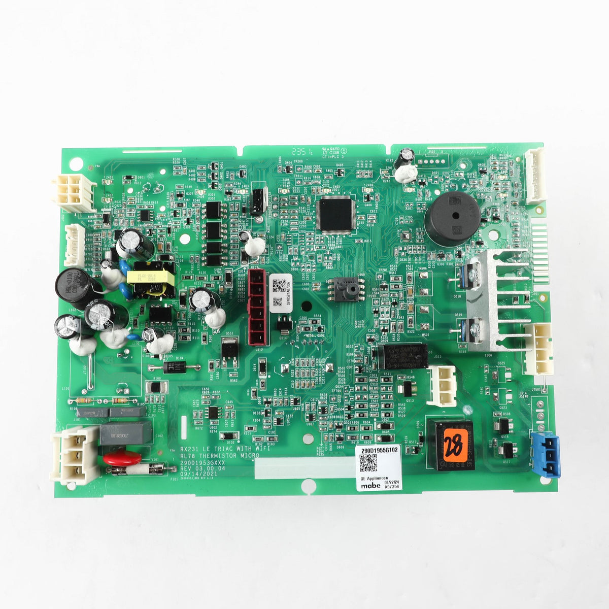 GE WH22X38441C Main Control Board Tl Washer Le_Core