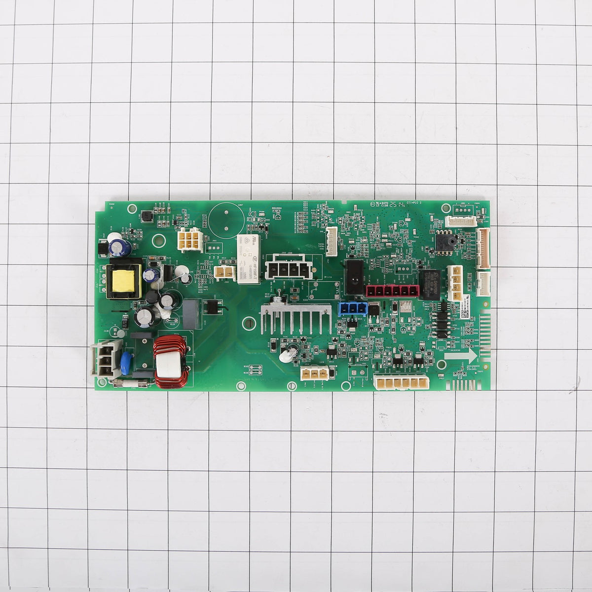 GE WH22X38697 Main Control Board Fl Washer Le with Instructions - shown with measurements