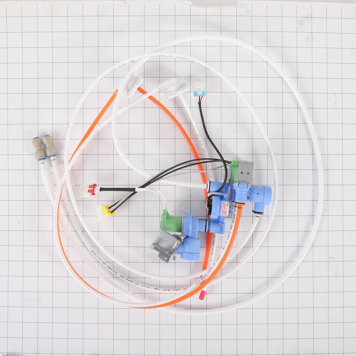 LG AJU73432841 Valve Assembly - shown with measurements