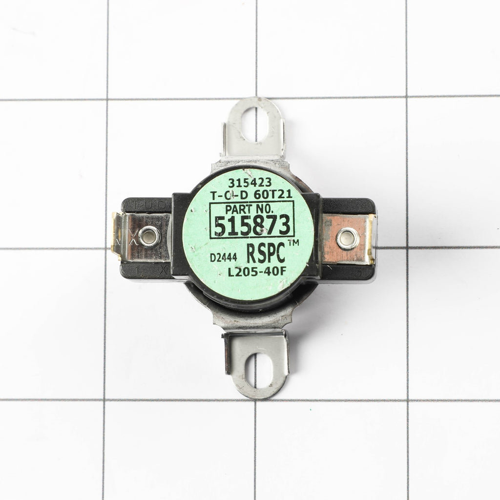 Speed Queen D515873 Thermostat - shown with measurements