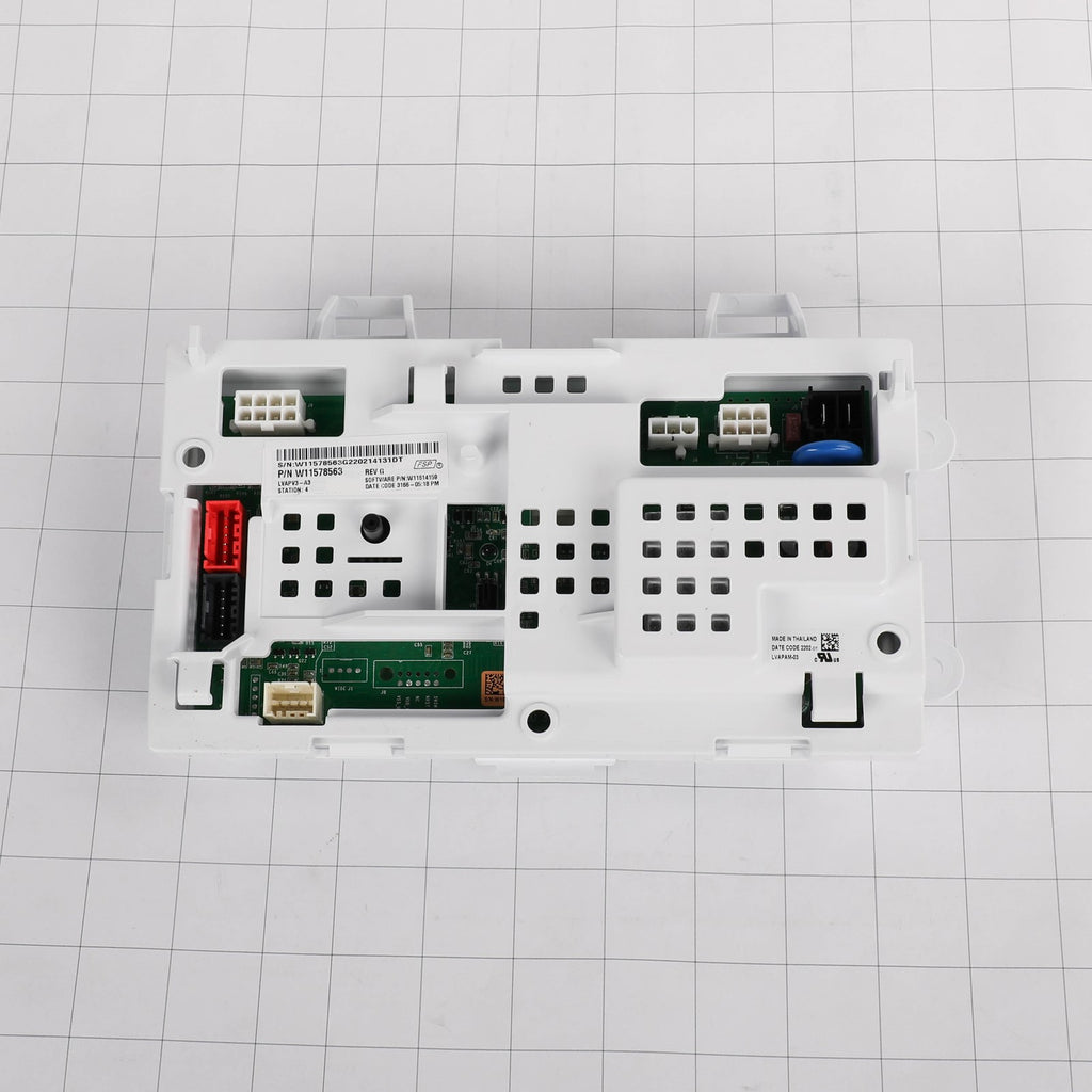 Whirlpool W11607637 Control-Electric - shown with measurements
