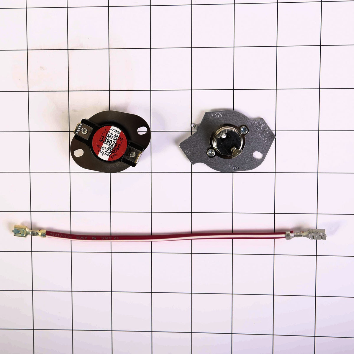 Whirlpool 279816 Cutoff-Tml - shown with measurements