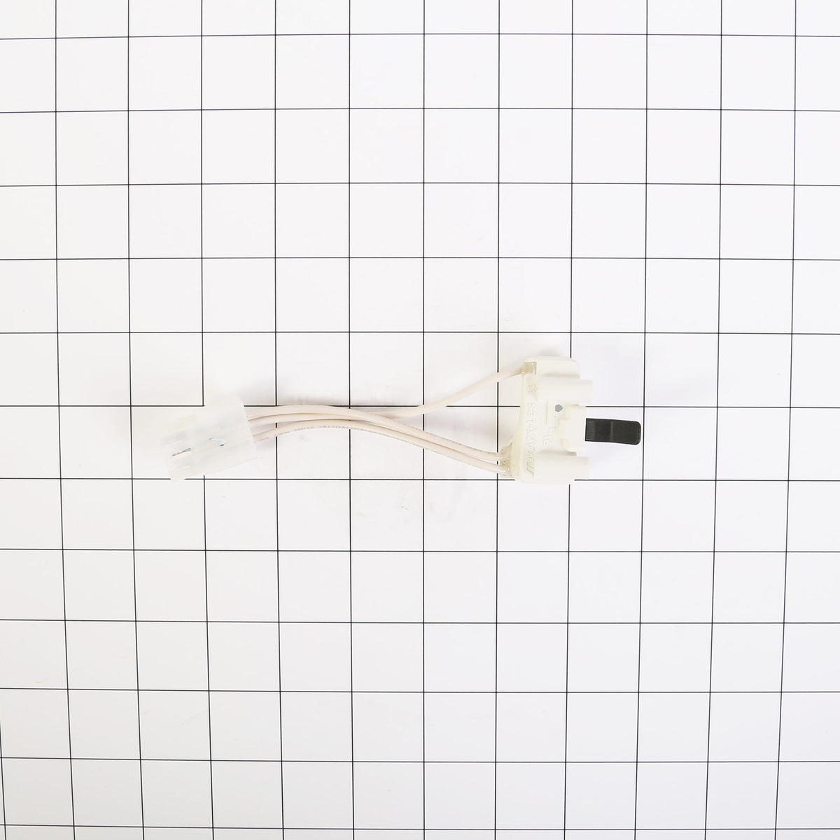 Whirlpool WP3406107 Switch-Dor - shown with measurements