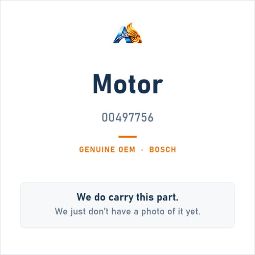 Bosch 00497756 Motor - genuine OEM appliance part, photo coming soon