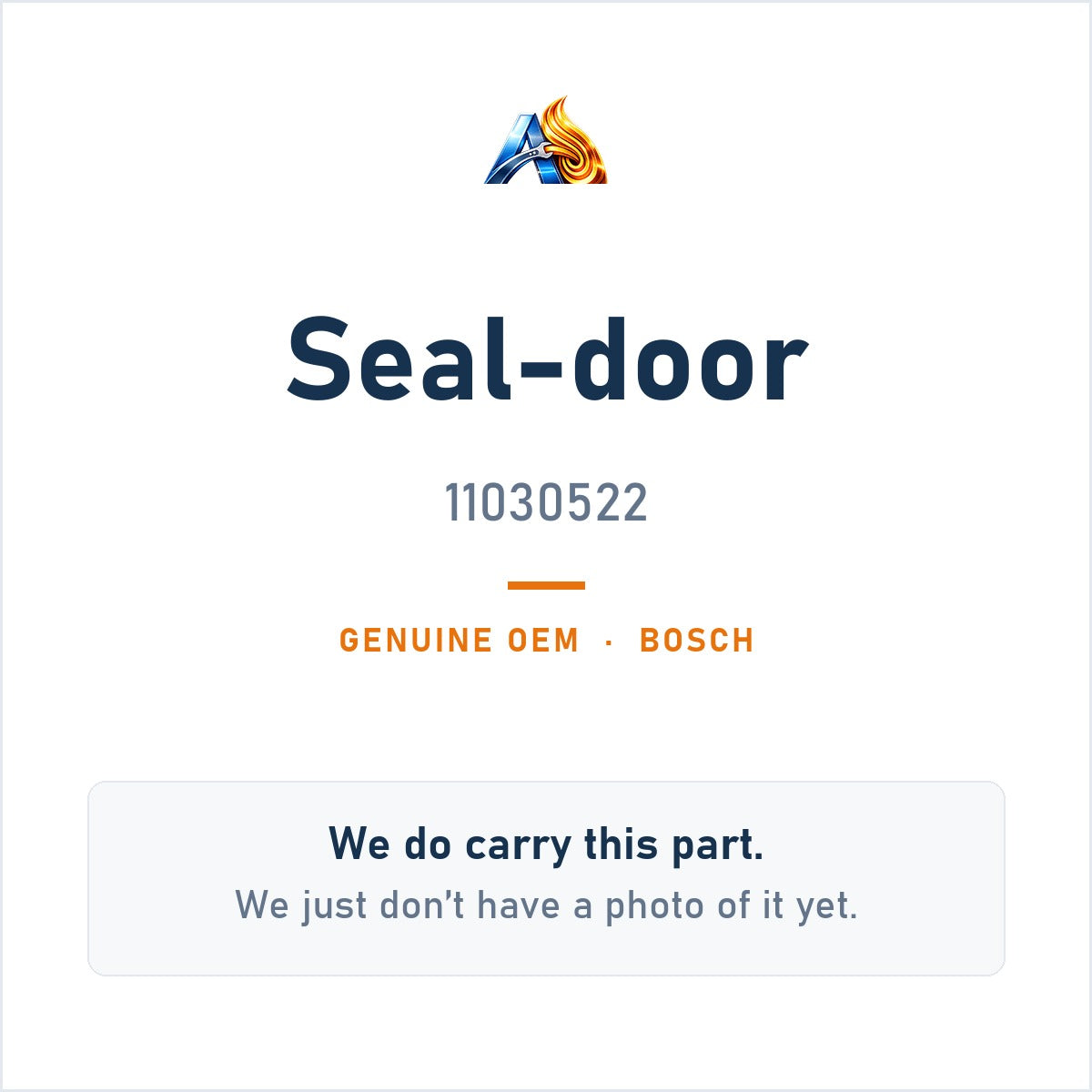 Bosch 11030522 Seal-Door - genuine OEM appliance part, photo coming soon