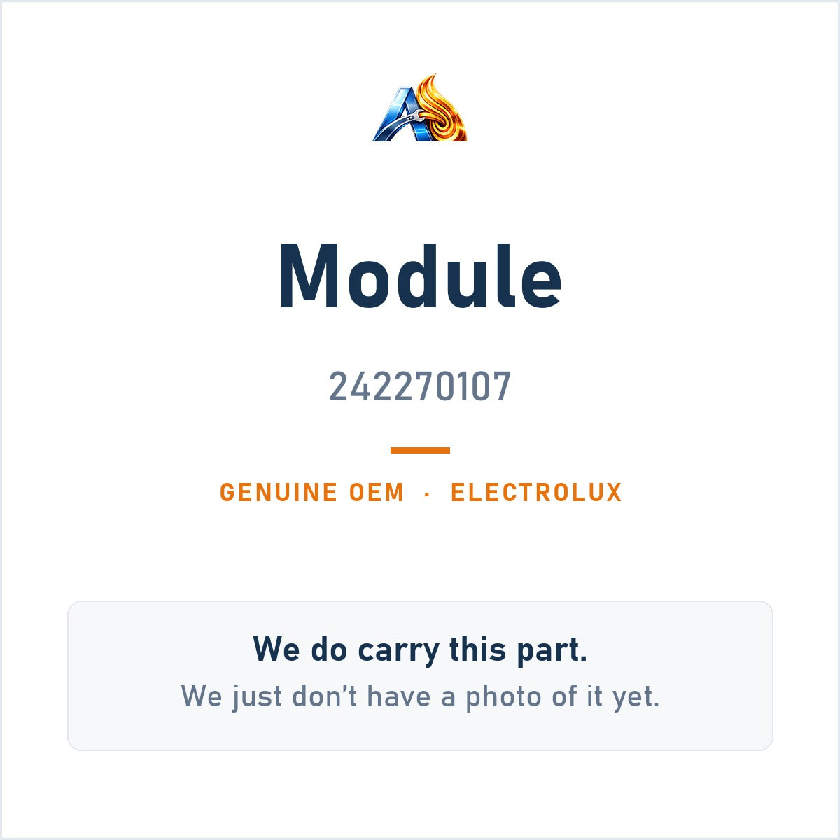 Electrolux 242270107 Module - genuine OEM appliance part, photo coming soon
