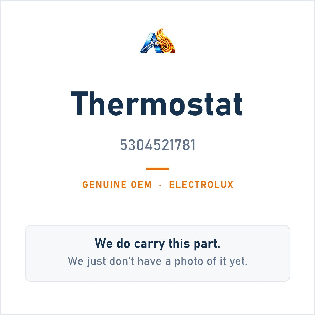 Electrolux 5304521781 Thermostat - genuine OEM appliance part, photo coming soon