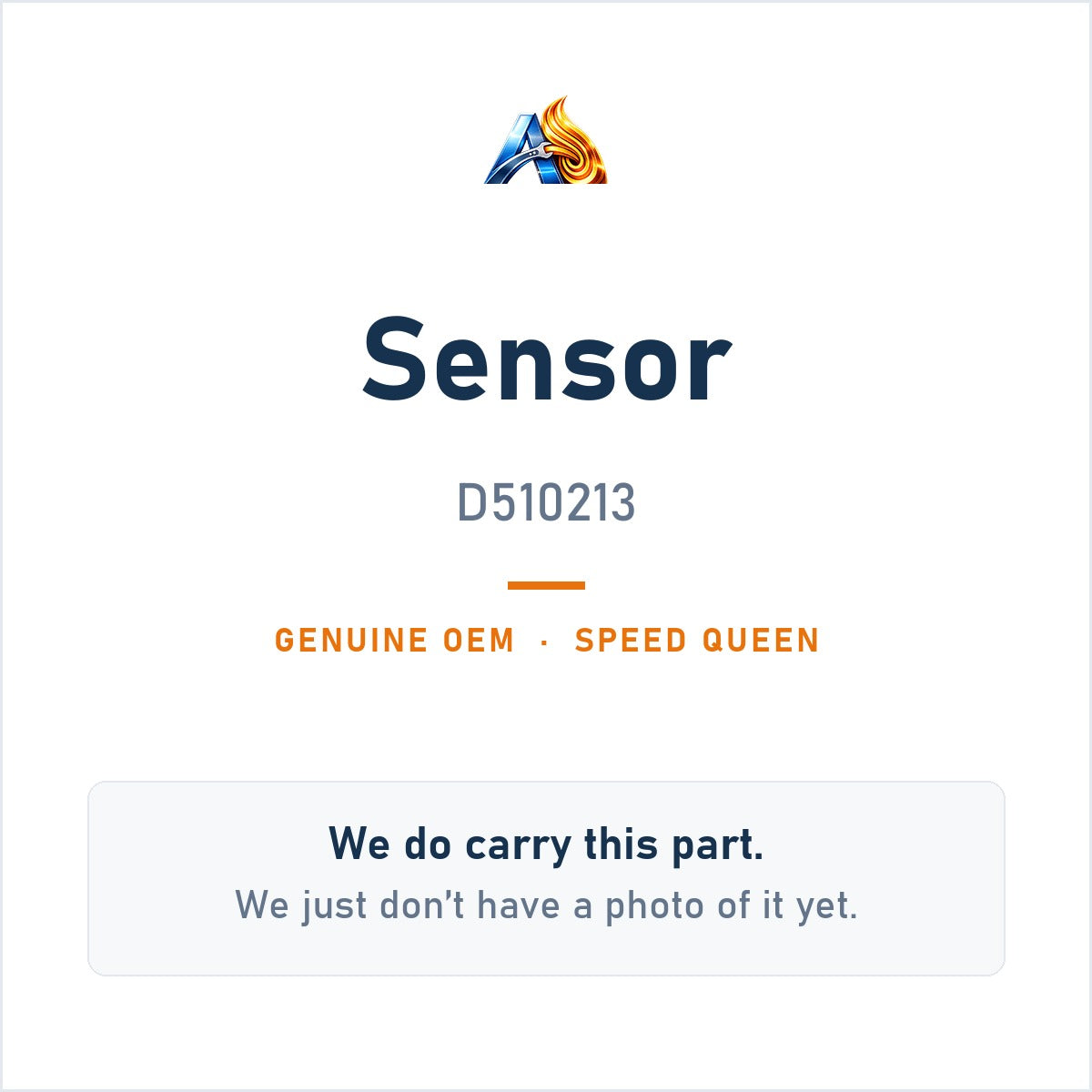 Speed Queen D510213 Sensor - genuine OEM appliance part, photo coming soon