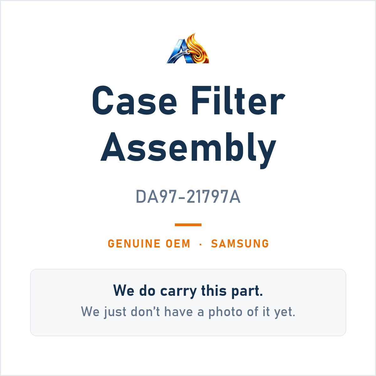 Samsung DA97-21797A Case Filter Assembly - genuine OEM appliance part, photo coming soon