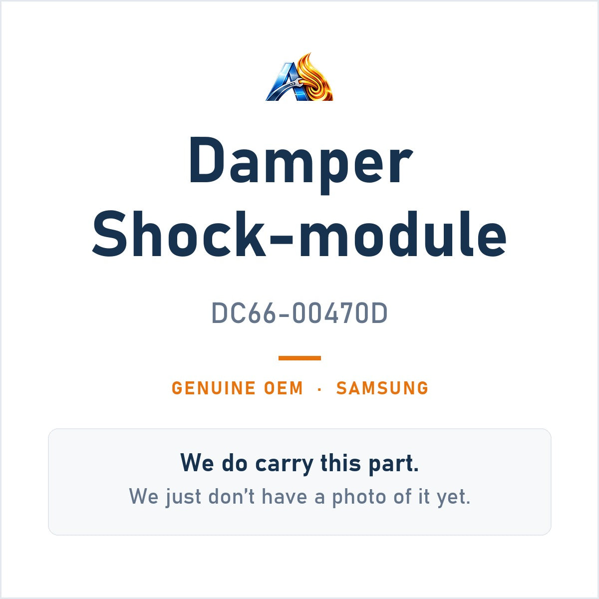 Samsung DC66-00470D Damper Shock-Module - genuine OEM appliance part, photo coming soon