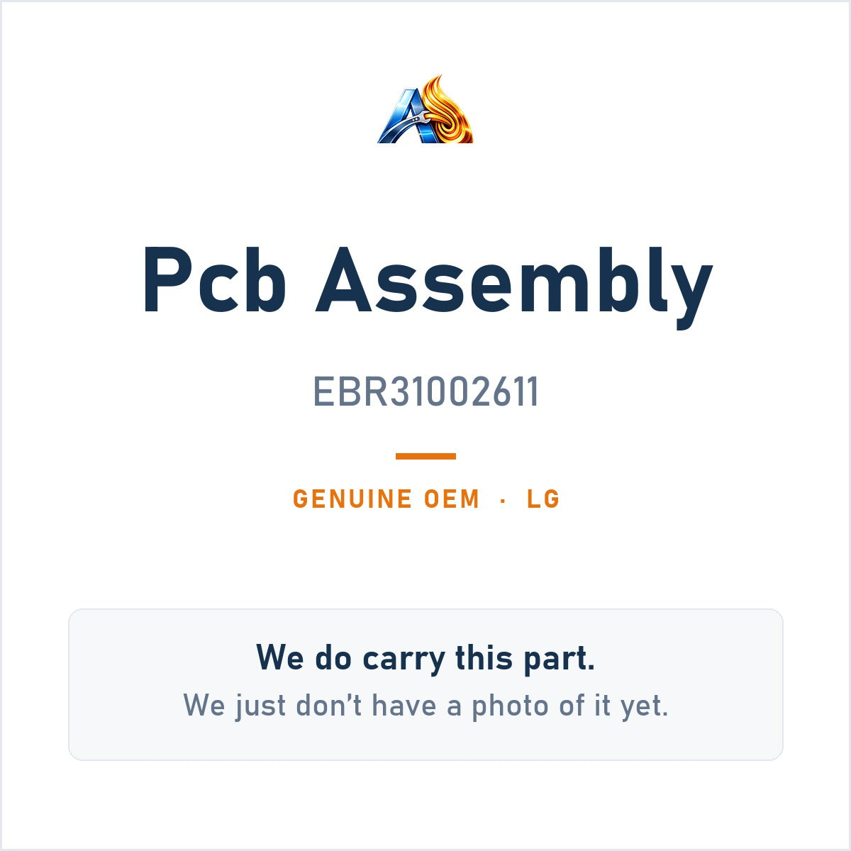 LG EBR31002611 Pcb Assembly - genuine OEM appliance part, photo coming soon