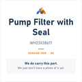 GE WH23X38617 Pump Filter with Seal - genuine OEM appliance part, photo coming soon