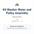 GE WH49X27319 Kit Washer Motor and Pulley Assembly - genuine OEM appliance part, photo coming soon