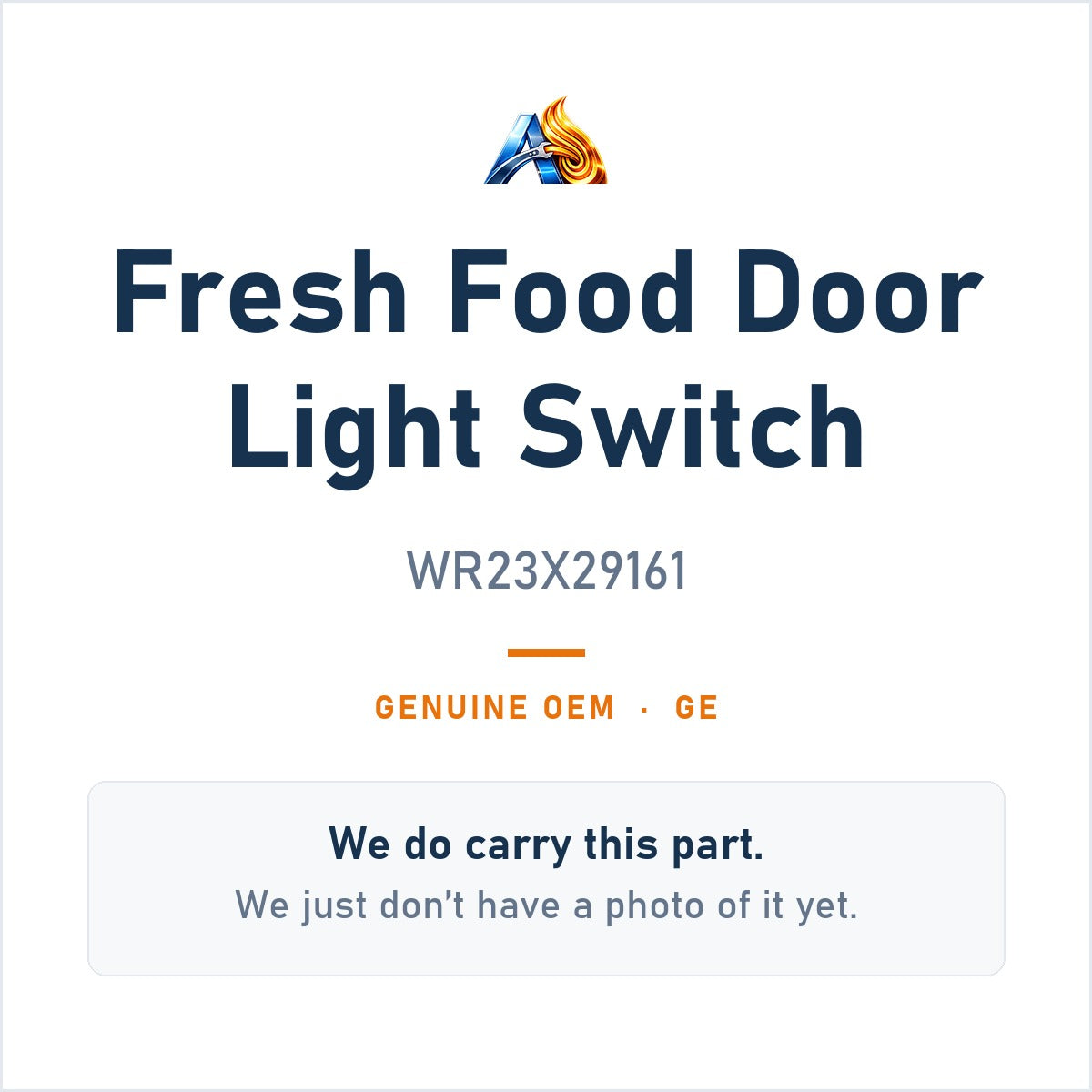 GE WR23X29161 Fresh Food Door Light Switch - genuine OEM appliance part, photo coming soon