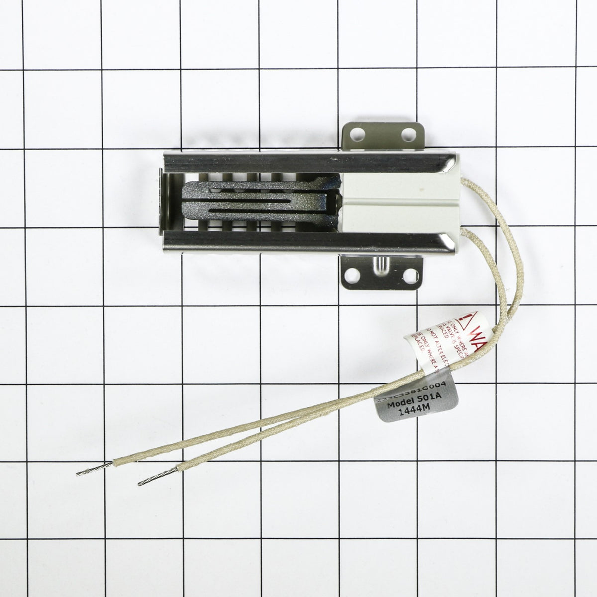 GE WB13T10001 Igniter - shown with measurements