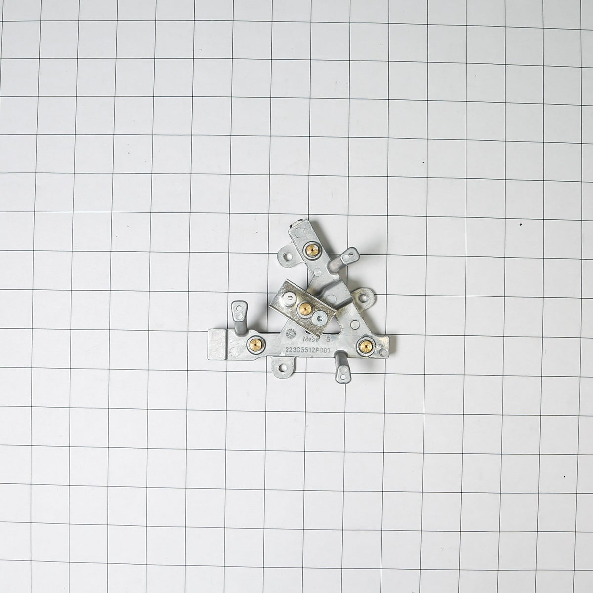 GE WB28K10785 Range Top Burner Assembly - shown with measurements