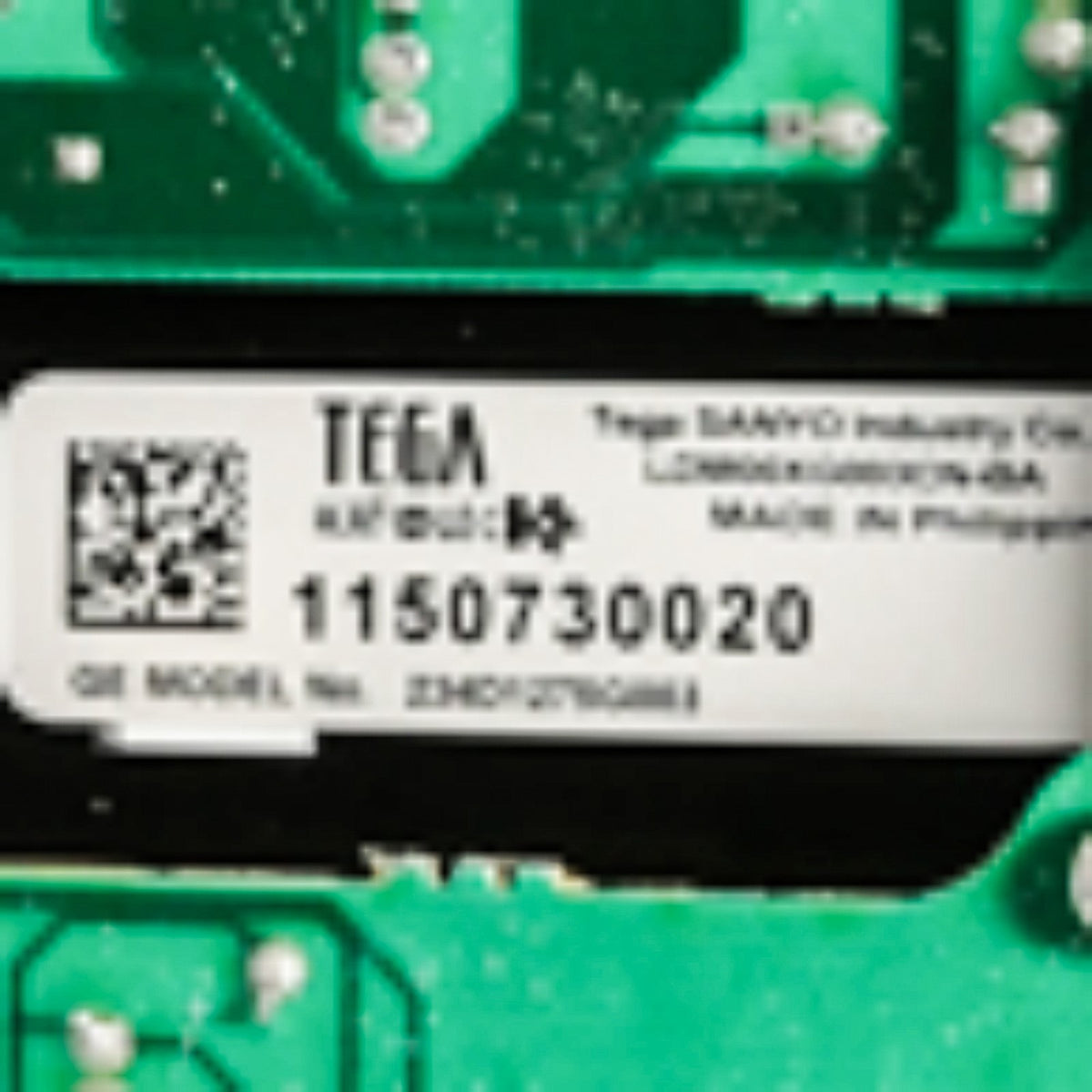 GE WE04M10006 Dryer Control Board - detail view