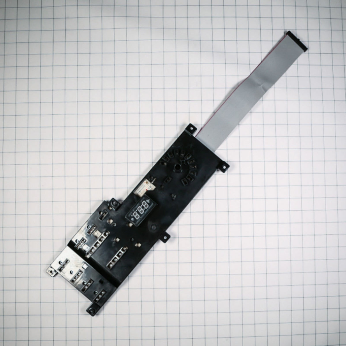 GE WE04M10006 Dryer Control Board - shown with measurements