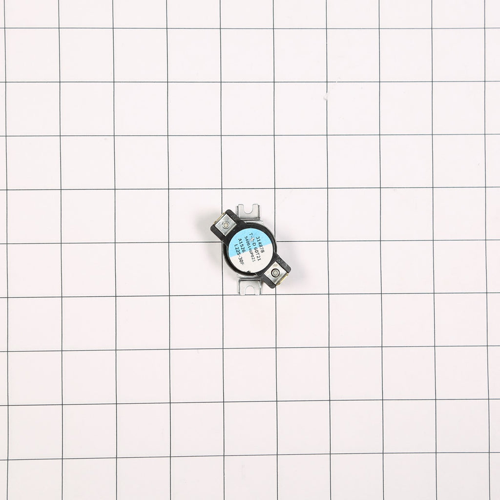 GE WE4M450 Thermostat Inlet - shown with measurements