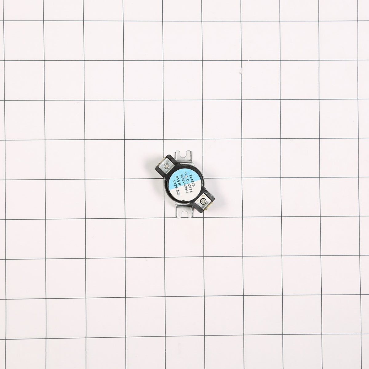 GE WE4M450 Thermostat Inlet - shown with measurements