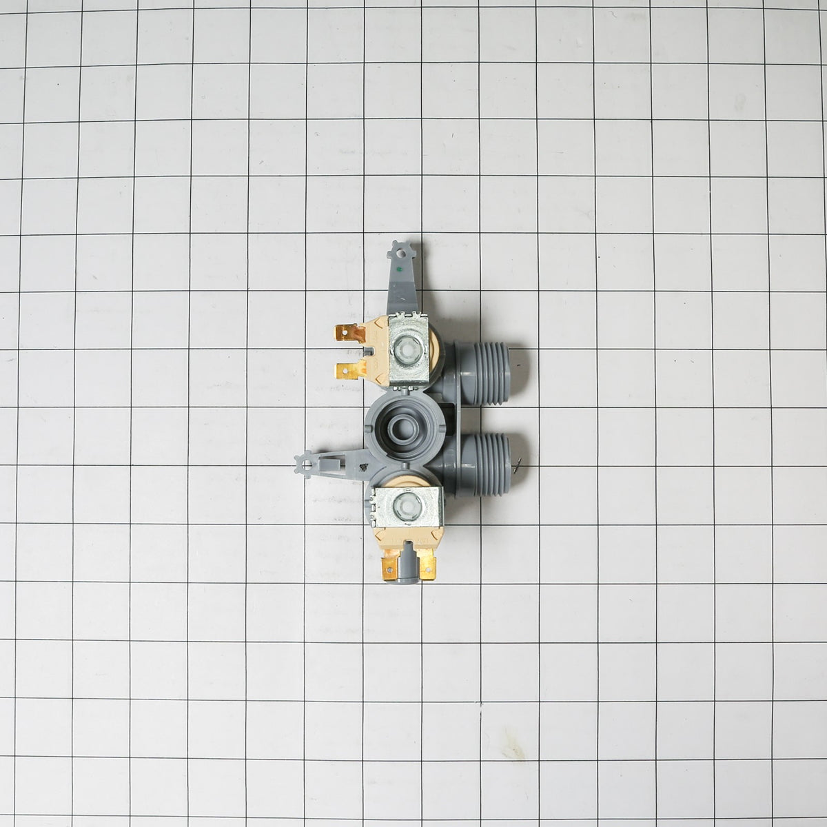 GE WH13X10053 Valve Triple Water - shown with measurements
