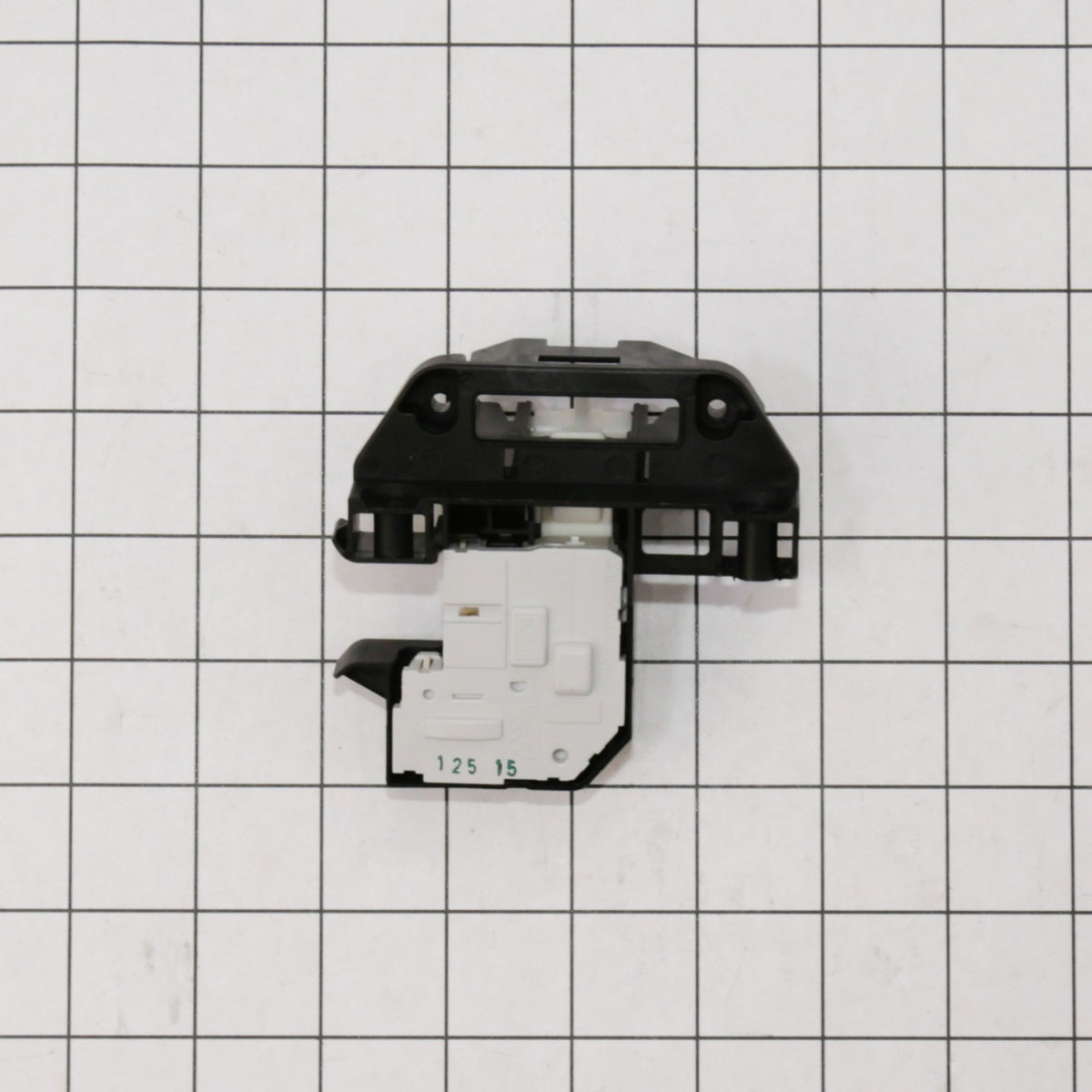 GE WH44X10288 Washing Machine Lid Lock - shown with measurements