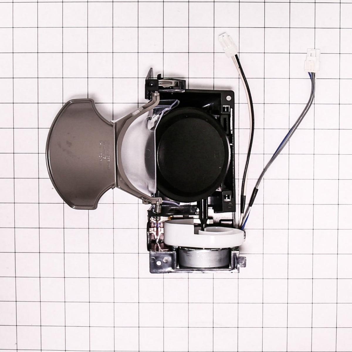 GE WR13X10737 Case-Ice Route Assembly - shown with measurements