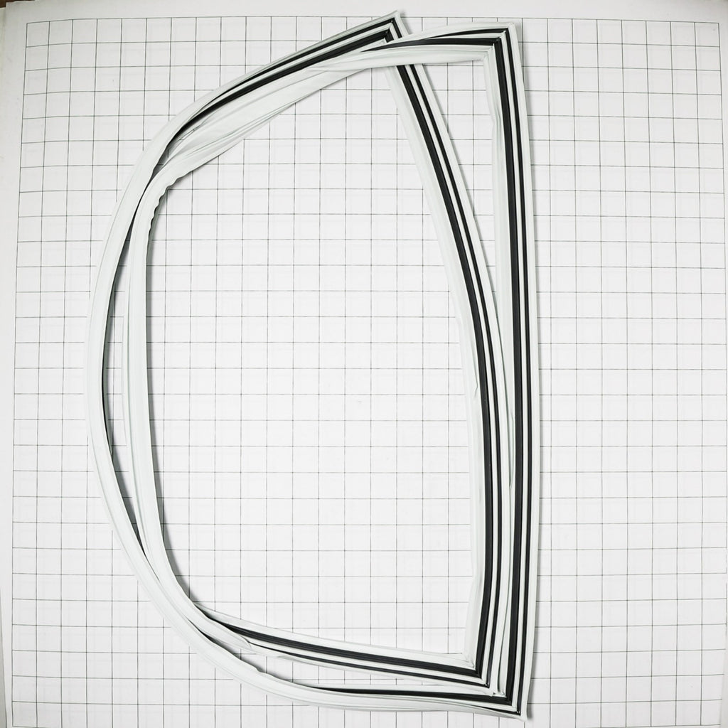 GE WR24X10236 Gasket Door Ff - shown with measurements