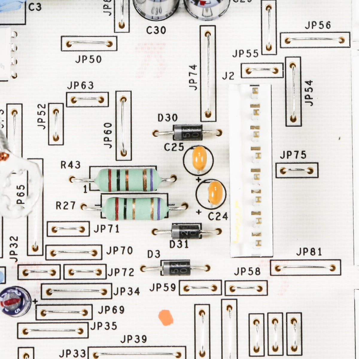 GE WR55X24347 Refrigerator Control Board - detail view