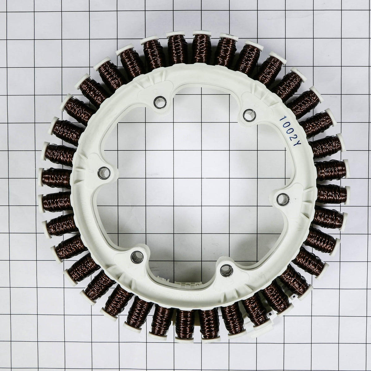 LG 4417EA1002Y Stator Assembly - shown with measurements