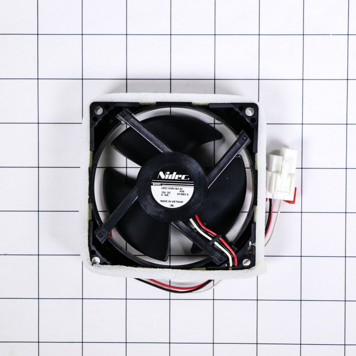 Samsung DA81-06013A A/S-Assembly Motor Fan - shown with measurements
