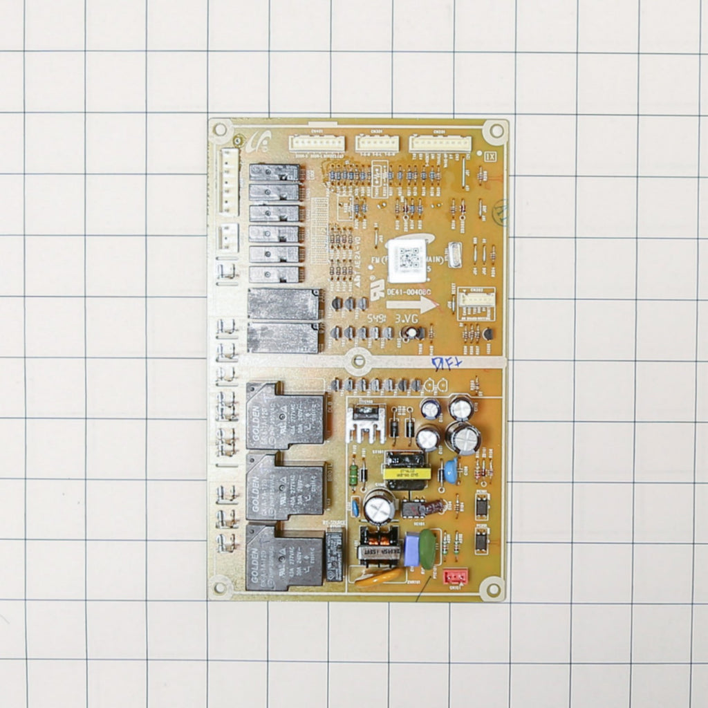 Samsung DE92-02439G Pcb Main Assembly - shown with measurements