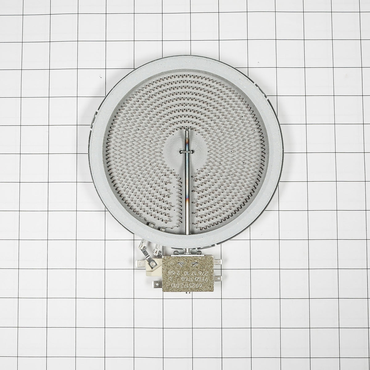 Samsung DG47-00060A Heater Radiant-Single - shown with measurements