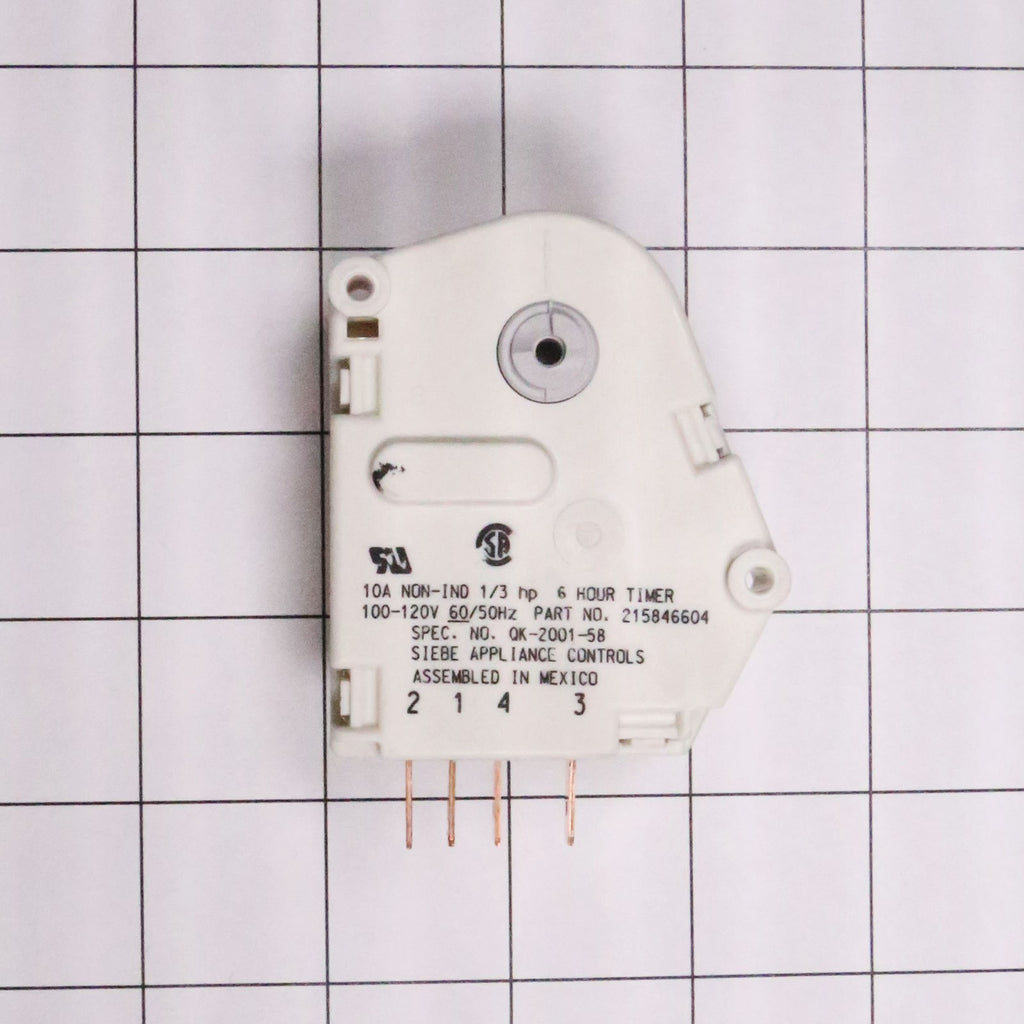 Electrolux 215846604 Timer-Defrost - shown with measurements
