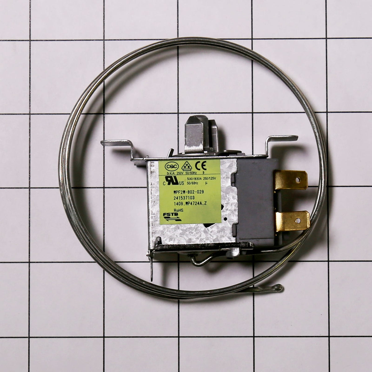 Electrolux 241537103 Control-Temperature - shown with measurements