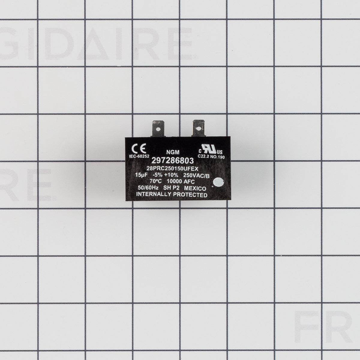 Electrolux 297286803 Capacitor-Run - Measurement