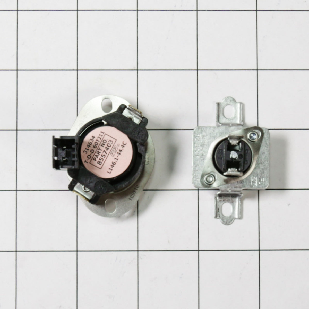 Whirlpool 280148 Cutoff-Tml - shown with measurements