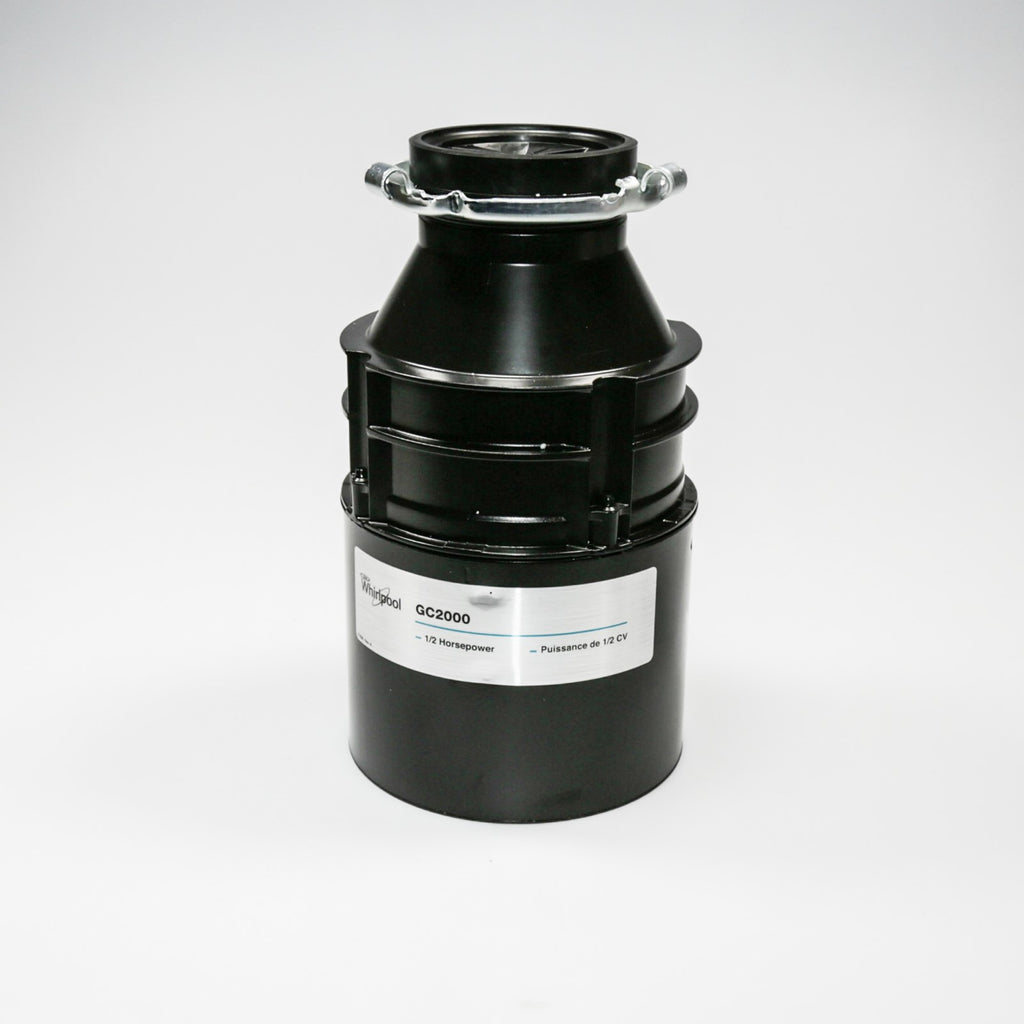 Whirlpool 84211601 1/2 HP Garbage Disposal, Uncorded - side view